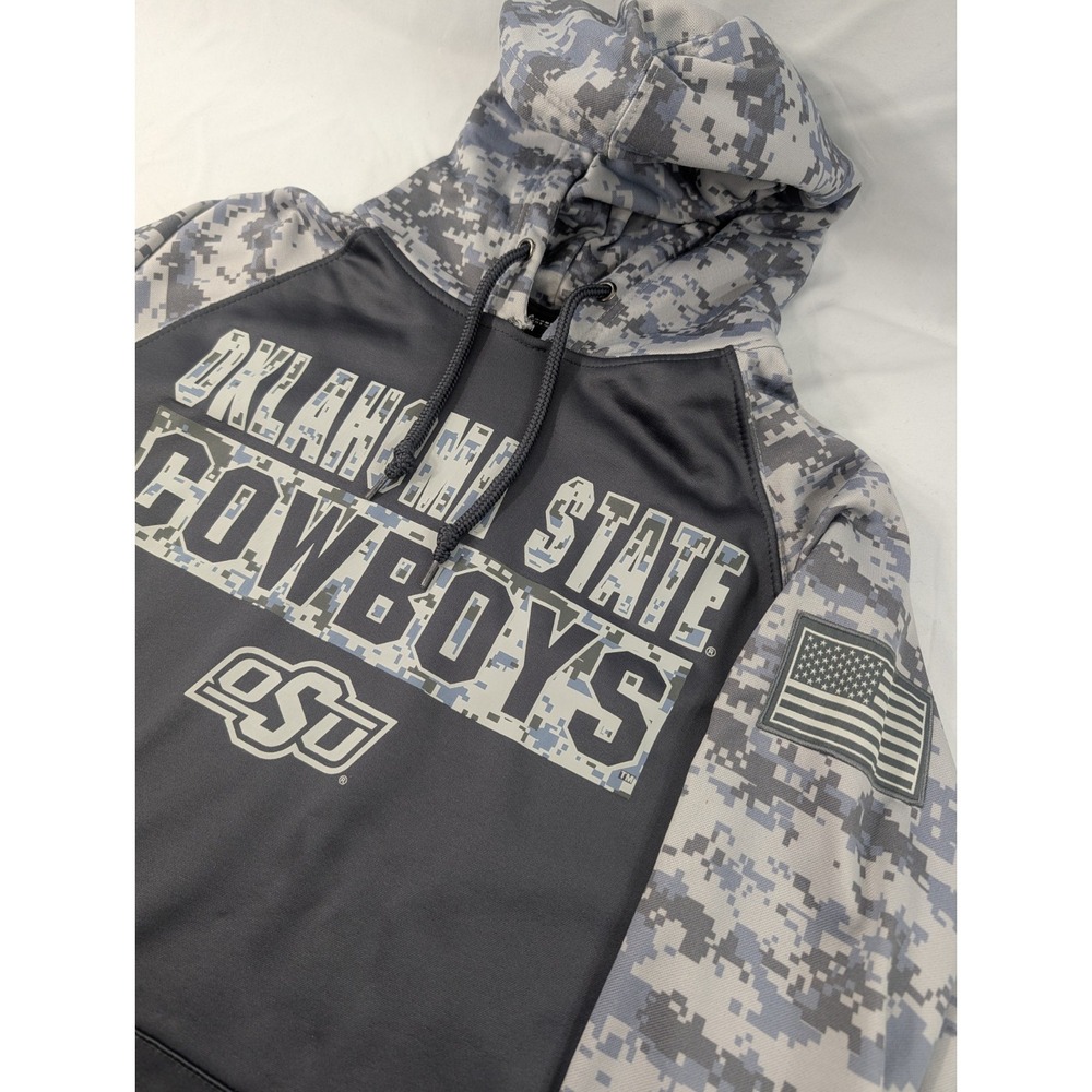 Oklahoma‎ State Cowboys Hoodie Sweatshirt  M NCAA Football Colosseum OHT Camo